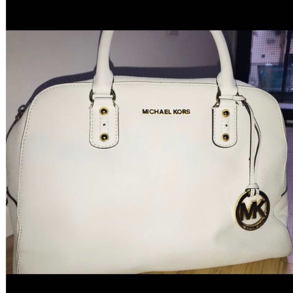 Michael Kors Textured-leather Handbag